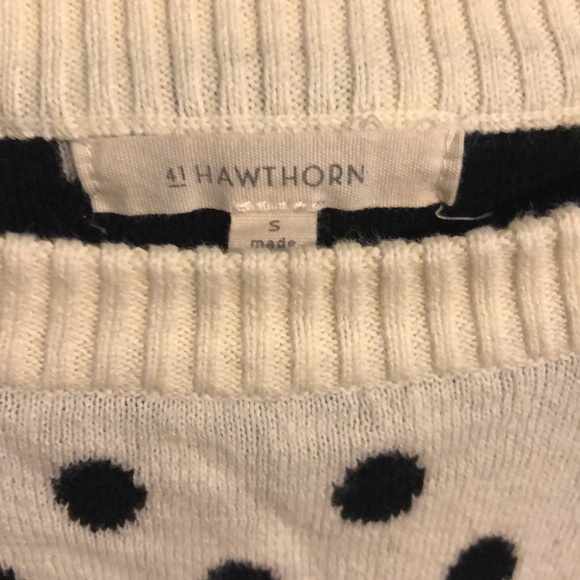 ⭐️ 41 Hawthorn Black and Cream Polka Dot Sweater - Picture 5 of 5